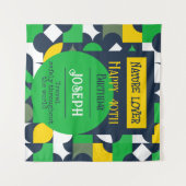 Bright Geo Wandteppich (Vorderseite (Horizontal))