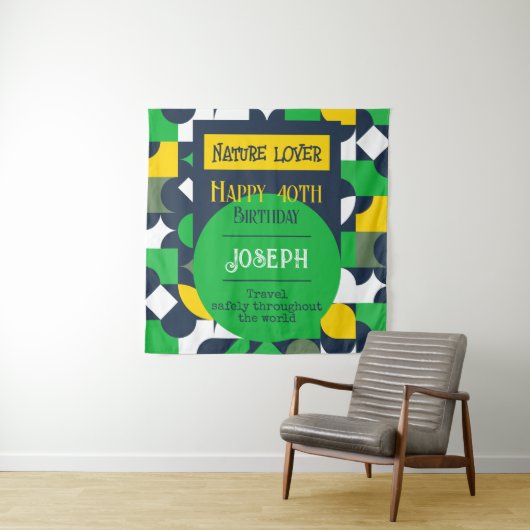 Bright Geo Wandteppich (Beispiel)