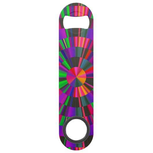 Bright Geometric Bar Key Speed Bottle Opener (Rückseite)