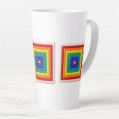 Bright Geometric Pop Art  Milchtasse (Rechte Ecke)