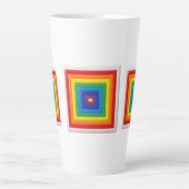 Bright Geometric Pop Art  Milchtasse (Vorderseite)