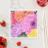 Bright Gerbera Blume Party Serviette (Beispiel)
