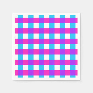 Bright Gingham Napkins Serviette