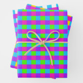 Bright Gingham Pattern Wrapping Paper Set Geschenkpapier Set (Beispiel)