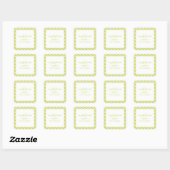Bright Gingham Personalisiert Gift Stickers (Blatt)