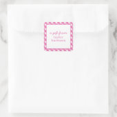 Bright Gingham Personalisiert Gift Stickers (Tasche)