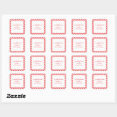 Bright Gingham Personalisiert Gift Stickers (Blatt)