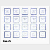 Bright Gingham Personalisiert Gift Stickers (Blatt)