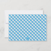 Bright Gingham Personalisierte Mitteilungskarten (Rückseite)