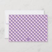 Bright Gingham Personalisierte Mitteilungskarten (Rückseite)