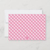 Bright Gingham Personalisierte Mitteilungskarten (Rückseite)