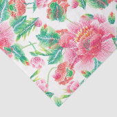 Bright Girl Pink Blume Muster Seidenpapier (Detail)
