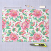 Bright Girl Pink Blume Muster Seidenpapier (Handwerk)