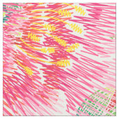 Bright Girl Pink Blume Nahtloses Muster Stoff (Nahaufnahme)