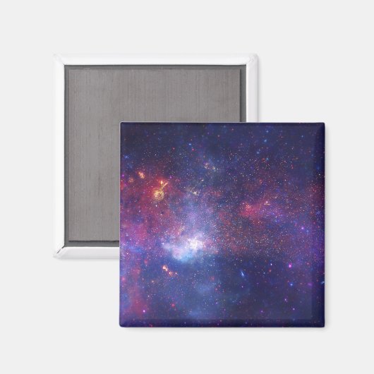 Bright Glowing Galaxy in Outer Space Magnet (Vorderseite/Rückseite)