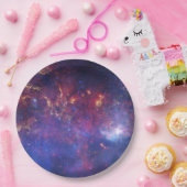 Bright Glowing Galaxy in Outer Space Pappteller (Party)