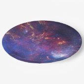 Bright Glowing Galaxy in Outer Space Pappteller (Schrägansicht)