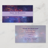 Bright Glowing Galaxy in Outer Space Visitenkarte (Vorne/Hinten)