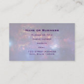 Bright Glowing Galaxy in Outer Space Visitenkarte (Rückseite)