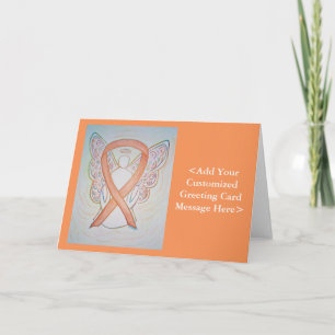 Bright Gold Awareness Ribbon Angel Cards Karte