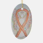 Bright Gold Awareness Ribbon Engel Ornament (Rechts)