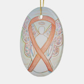 Bright Gold Awareness Ribbon Engel Ornament (Links)