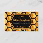 Bright Gold Pureraw Farm Glitz Honeycomb Visitenkarte (Vorderseite)
