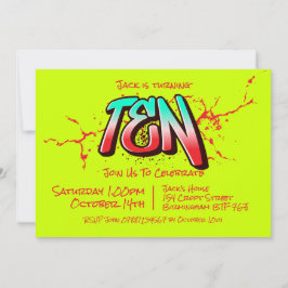 Bright Graffiti 10 Einladung