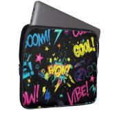 Bright Graffiti von Natasha Us Laptopschutzhülle (Vorne Rechts)