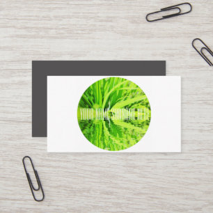 Bright Grass Rasen Water Reflection Business Card Visitenkarte