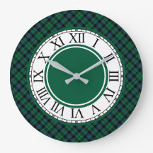 Bright Green and Blue MacKay Clan Tartan