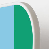 Bright Green and Blue Stripes | Ciao Bella Pickleball Schläger (Linke Seite)