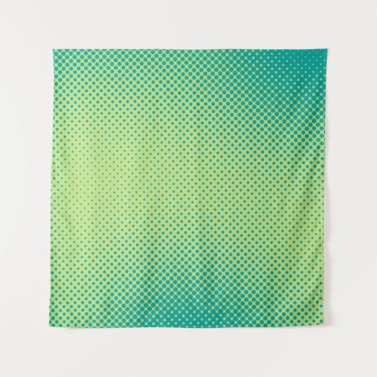 Bright green and turquoise pop art retro backgroun wandteppich (Vorderseite (Horizontal))