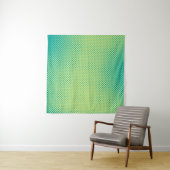 Bright green and turquoise pop art retro backgroun wandteppich (Beispiel)