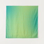 Bright green and turquoise pop art retro backgroun wandteppich (Vorderseite)