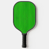 Bright Green Bamboo Holz Grain Look Pickleball Schläger (Rückseite)