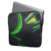 Bright Green Character Electronics Bag Laptopschutzhülle (Vorderseite Links)