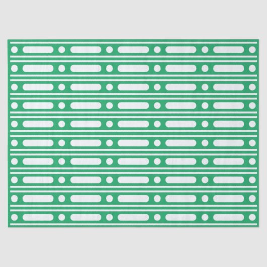 Bright Green Dot Border Decoupage Paper Seidenpapier (Vorderseite)