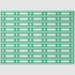 Bright Green Dots Border Decoupage Paper Seidenpapier