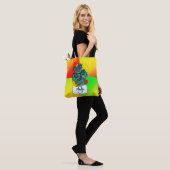 Bright Green Friendly Dragon Monogram Tasche (Am Model)
