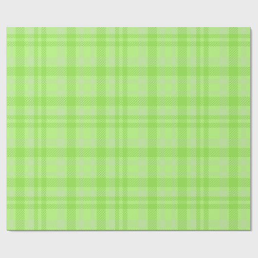 Bright Green Fun & Bold Tartan Plaid Pattern Geschenkpapier (Flach)