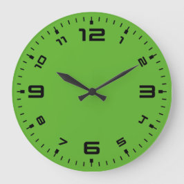 Bright Green Große Wanduhr