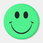Bright Green Happy Face Magnet (Vorne)