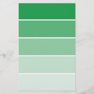 Bright Green Paint Samples Briefpapier