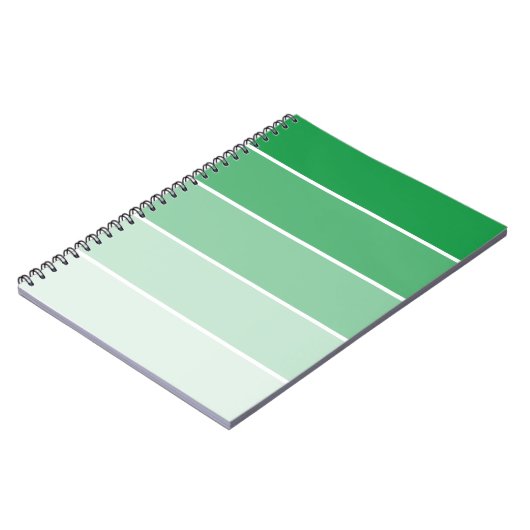 Bright Green Paint Samples Notizblock (Linke Seite)