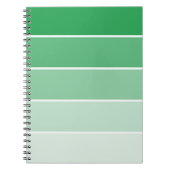 Bright Green Paint Samples Notizblock (Vorderseite)