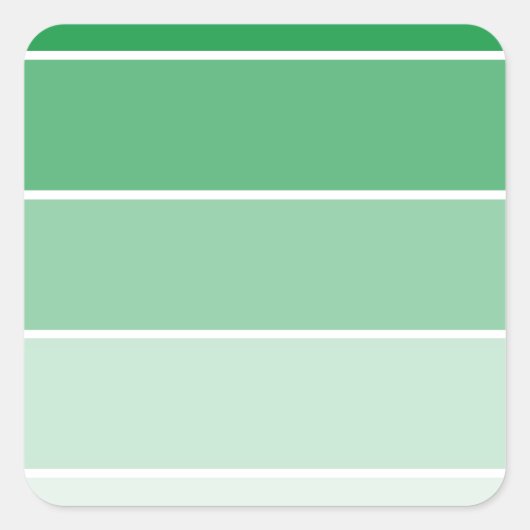 Bright Green Paint Samples Quadratischer Aufkleber (Vorderseite)