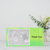 Bright Green Shadows Dankeskarte (Stehend Vorderseite)