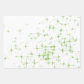 Bright Green Star Twinkle Geschenkpapier Set (Vorderseite 2)