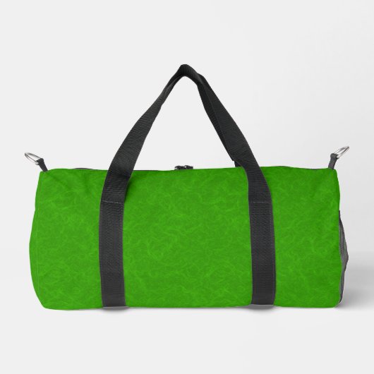 Bright green textured surface  swirling pattern duffle bag (Vorderseite)